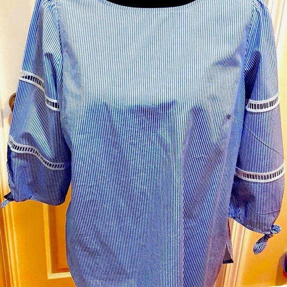 Talbots Blue & White Popover Size LP - Picture 10 of 10